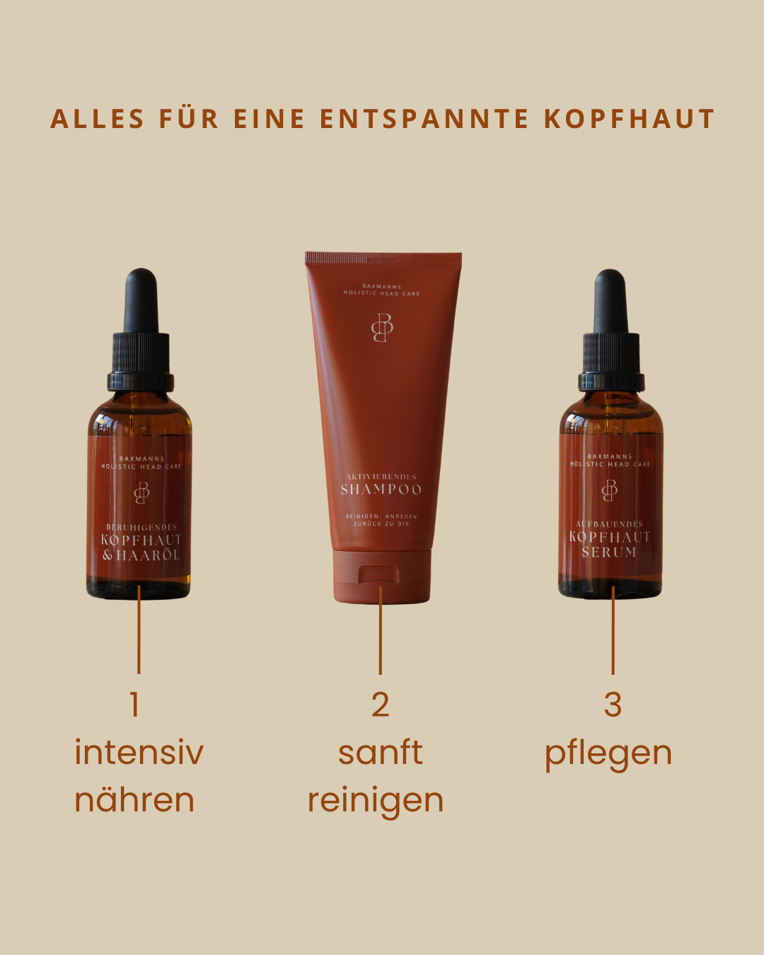 Ritual bei trockener Kopfhaut