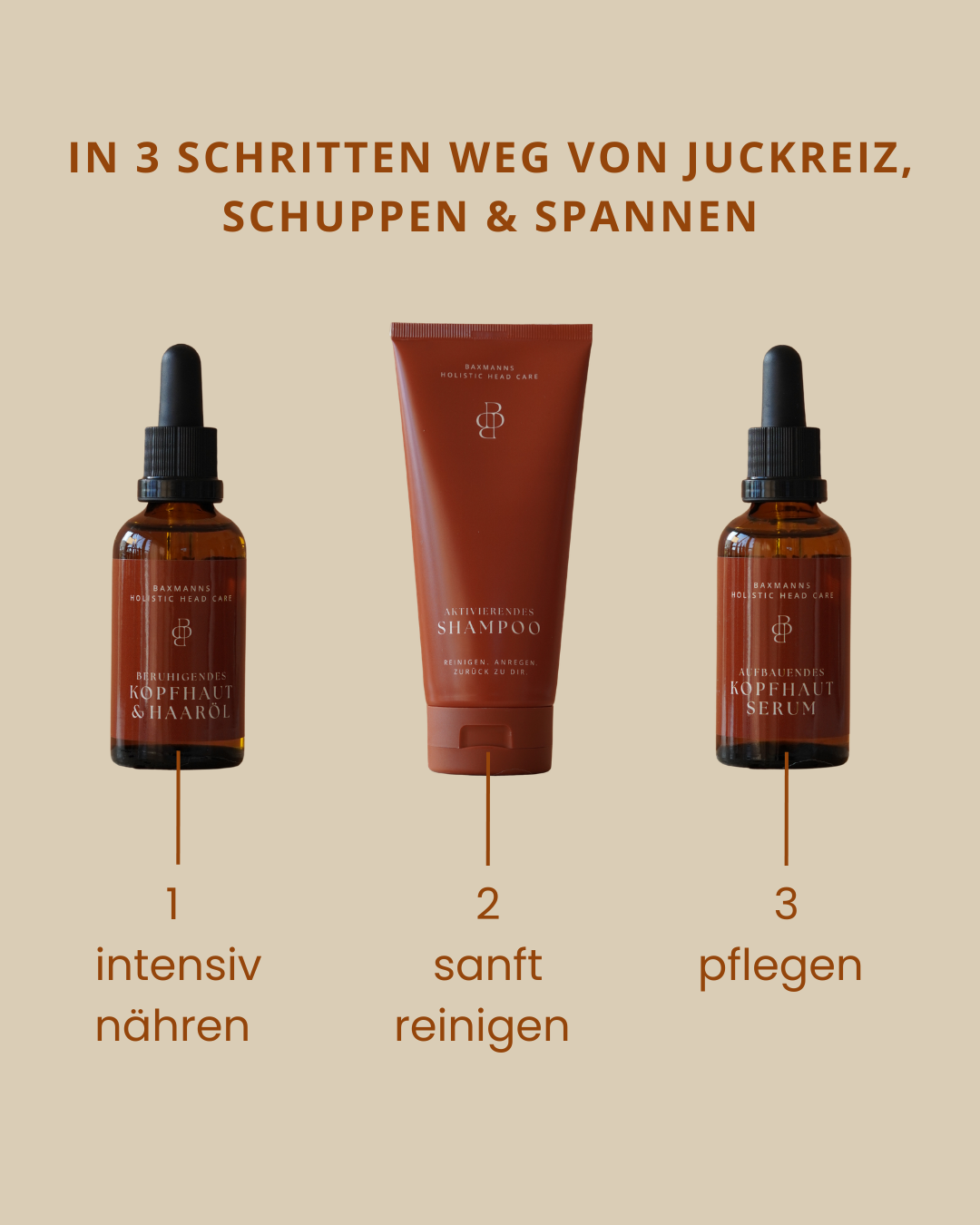 Ritual bei trockener Kopfhaut